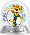 FIFA World Cup 2026 Mexico Mascot Zayu Jaguar Statue – Personalized Laser Engraved | Official Licensed 25cm Display with Acrylic Dome