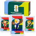 FIFA World Cup 2026 Mascot Figurines Set of 3 (6cm) – USA Eagle, Mexico Jaguar & Canada Moose | Mini Soccer Collectible Gift with Display Case