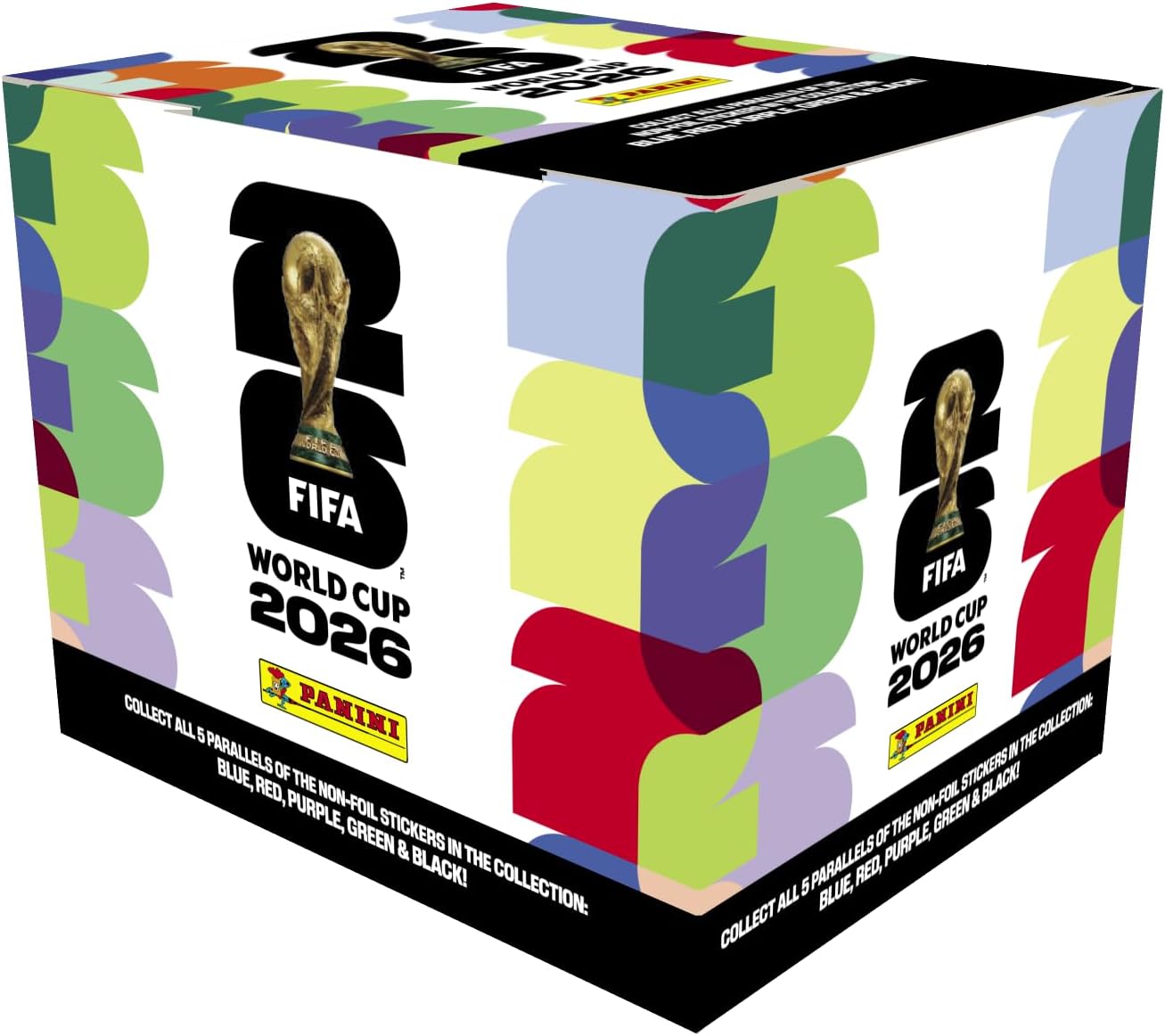 Panini FIFA World Cup 2026 Sticker Box – 50 Packs | Amazon-Exclusive Orange Parallel + Rare Black 1-of-1 | Official USA Edition Soccer Collectible