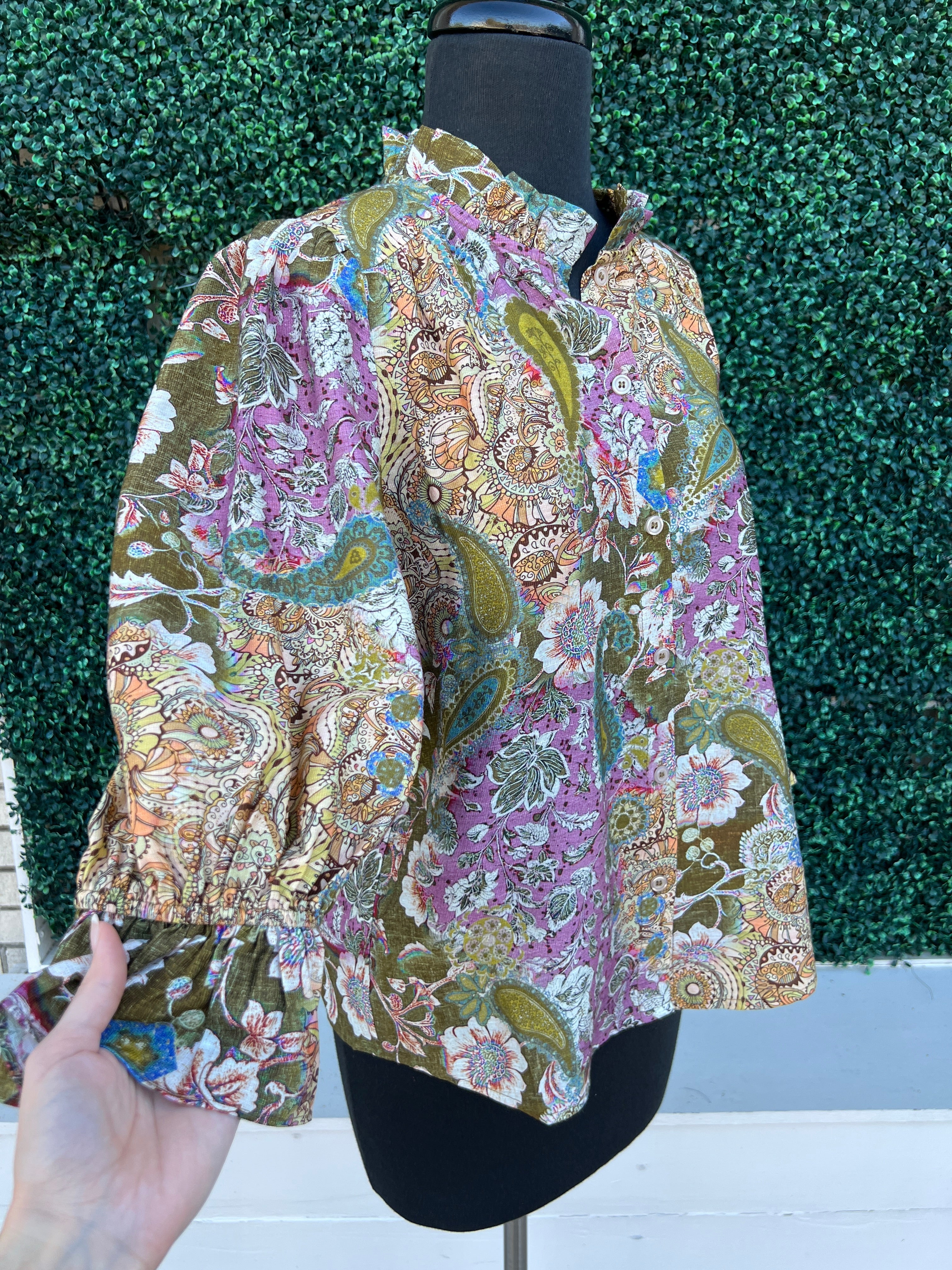 Fall Floral Mix Blouse