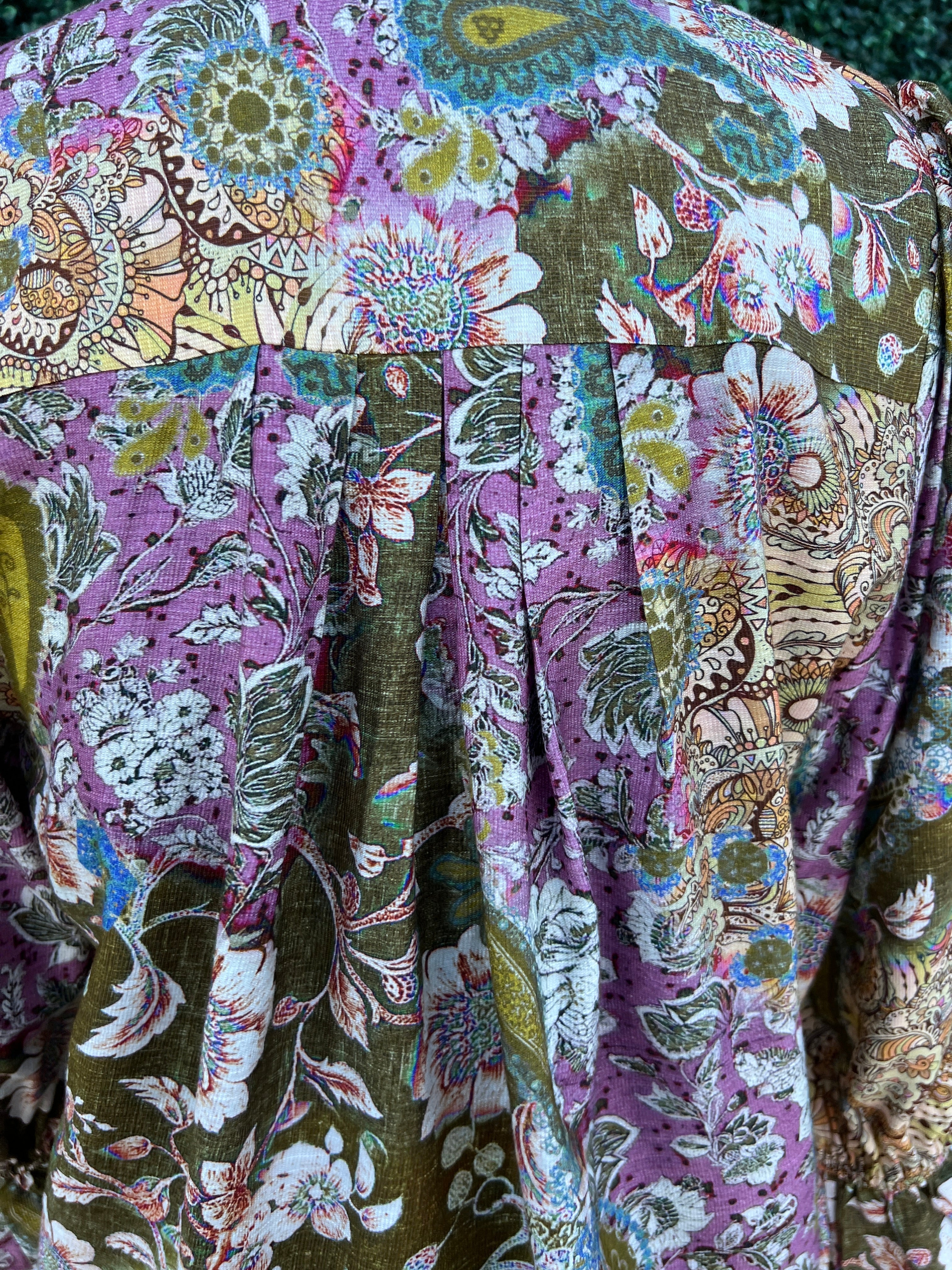 Fall Floral Mix Blouse