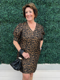 Cheetah Print Shift Dress