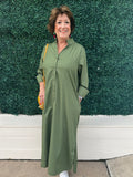 Button Down Maxi Dress