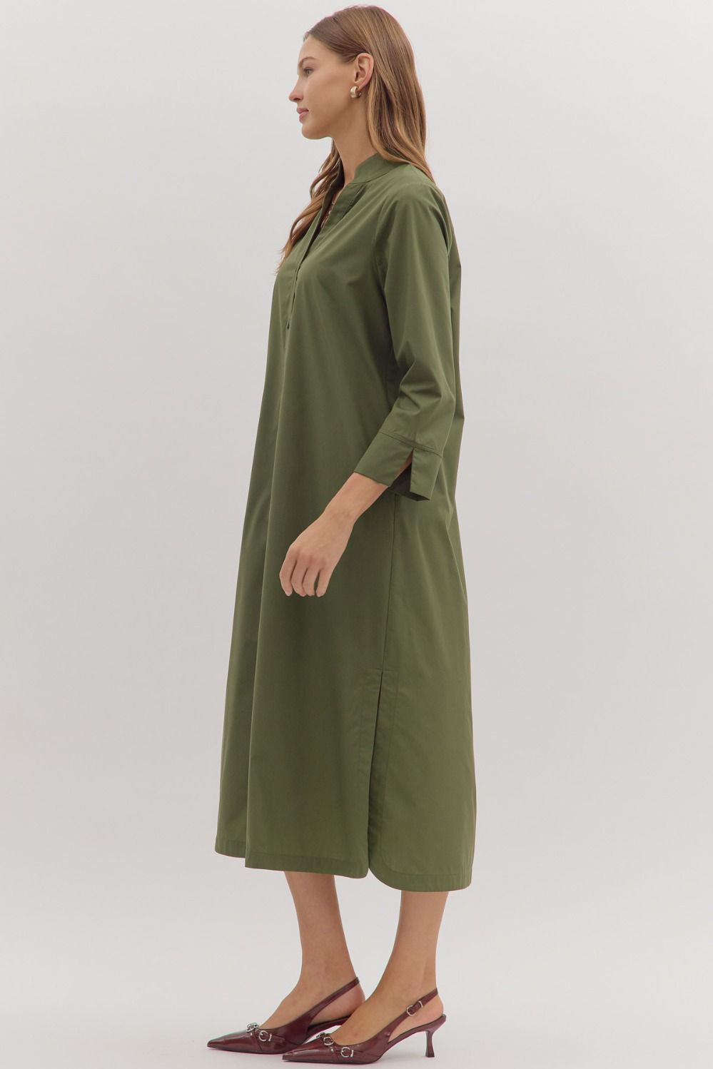 Button Down Maxi Dress